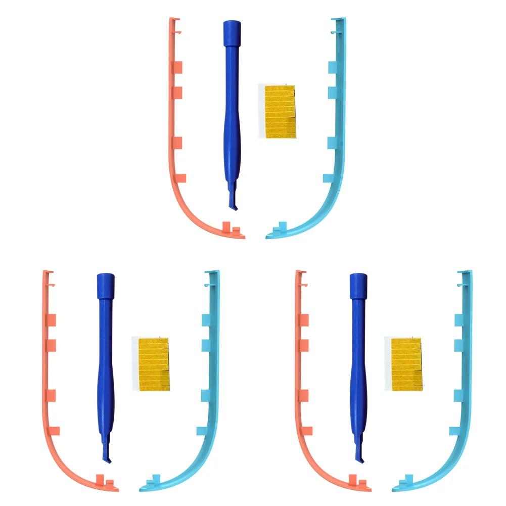 1-3Pairs Blue Red Decorative Side Strips Joystick Joy-Con Cover for Nintendo Switch 2 (2025 8inch) Replacement Decorative Strips