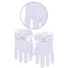 Kids Bowknot Lace Gloves for DressingUp Perfect for Dance Recitals Parties and Theme Event Festival Celebration Handwear