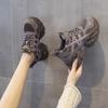 Shoes women's new autumn shoes mesh breathable sports platform casual shoes women's retro splicing