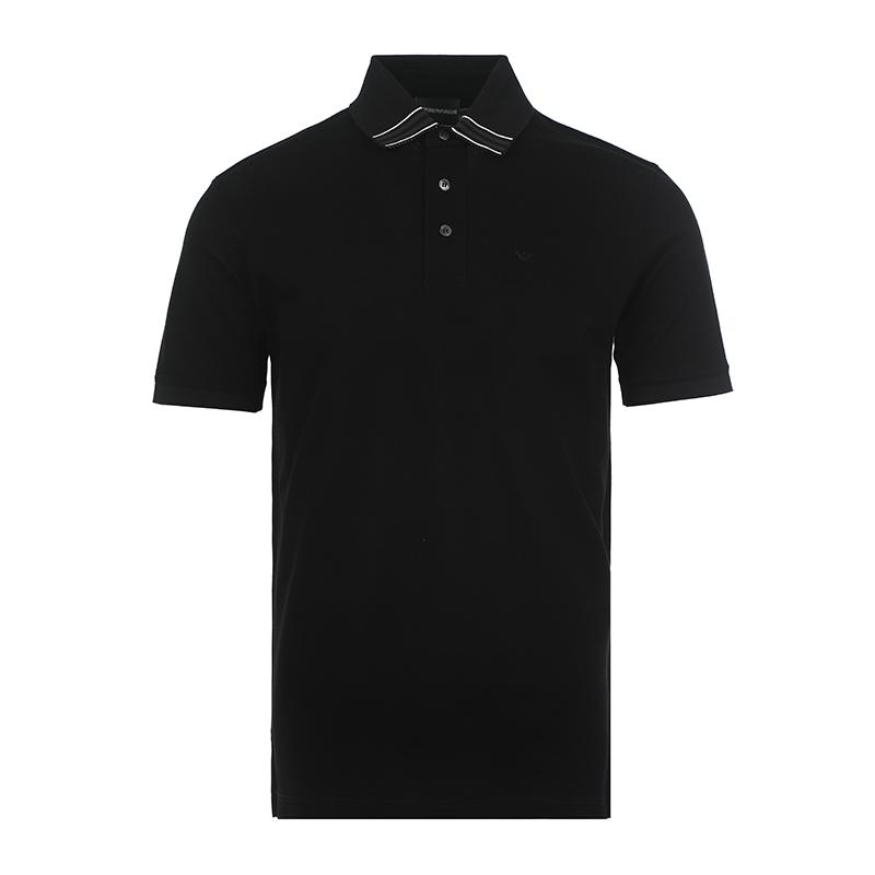 

Emporio Armani Color-Blocked Trim Detail Short Sleeve Polo Shirt Men tops Black EM000854-AF12955-UC001 L