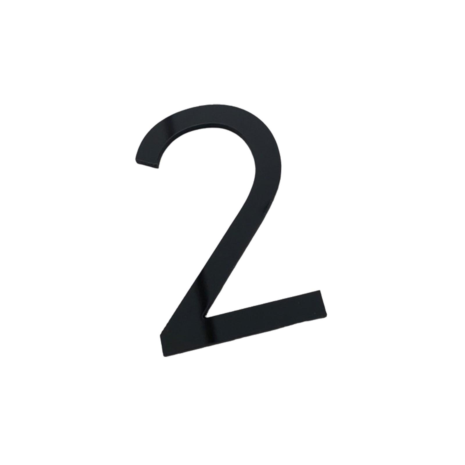 

Акриловая трехмерная цифровая креативная номерная табличка Акриловая цифровая дверная табличка One Size