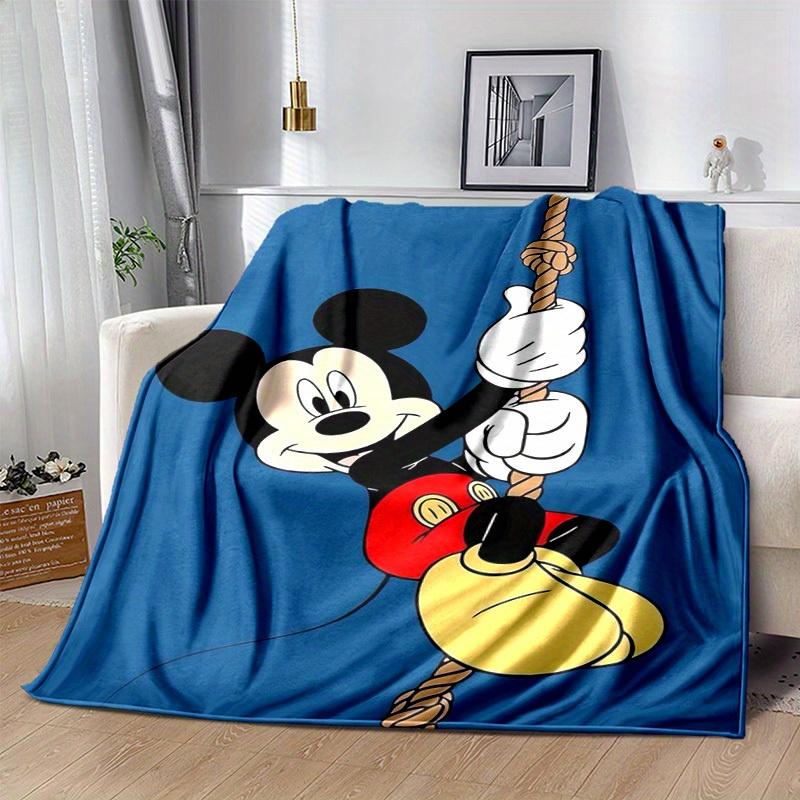 1 unidad, Manta Decorativa para el Hogar de Mickey Mouse: Un Regalo Perfecto para tu Dormitorio, Sala de Estar o Viaje, Manta Gruesa de Franela, Ideal para Sofás