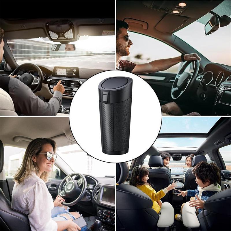 Universal Car Trash Bin Can Mini Auto Dust Organizer Car Interior Rubbish Bag Garbage Container Storage Box Vehicle Garbage Bin