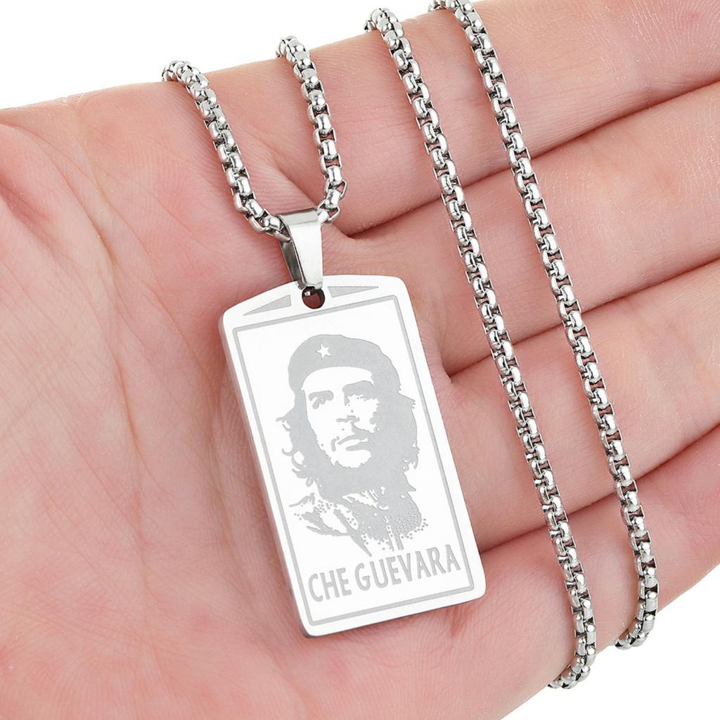 Neklace z wisiorkiem Ernesto Che Guevara Biżuteria ze stali nierdzewnej Prezenty dla Kobiet Mężczyzn