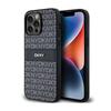 Dkny Leather Mono Stripe & Metal Logo - Etui Iphone 14 Pro (Czarny)