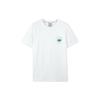 Logo Print Casual Round Neck Breathable American Vintage Short Sleeve T-Shirt Unisex T-Shirt White L223U100-0019