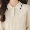 Srcr Women's 100% Wool Cable Knit Sweater