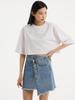 Unknown Planet Up-412 Asymmetrical Denim Wrap Skirt