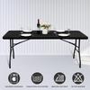Spandex Tablecloth Elastic Fitted Picnic Table Cover Washable Foldable Polyester Rectangle Tablecloth for Outdoor Dining