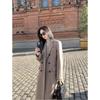 Winter Loose Thickened Herringbone Wool Coat Women Elegant Loose Cotton Padded Slim Tweed Jacket