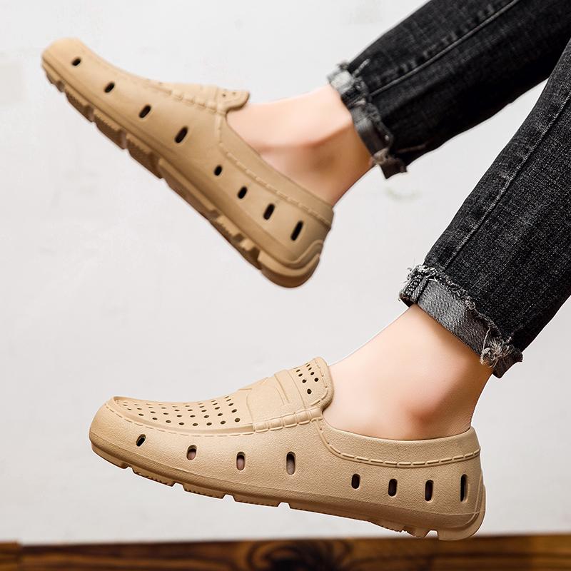 Summer Eva Men Casual Shoes Outdoor Slip On Mens Loafers Fashion Anti Slip Man Beach Sandals Comfortable Walking Boat Shoes