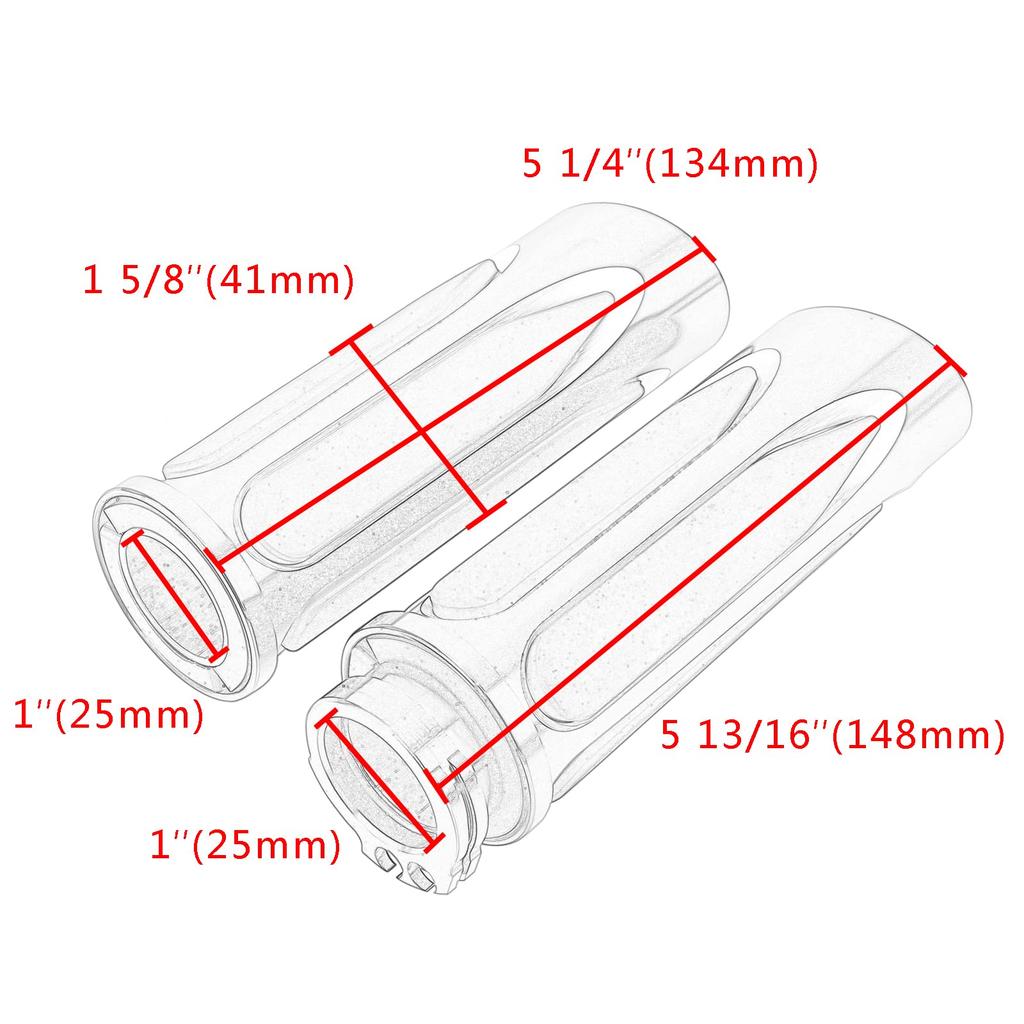 Harley-Davidson Motorrad Gasgriff - 1" 25mm Lenkerhandgriff für Touring, Straße