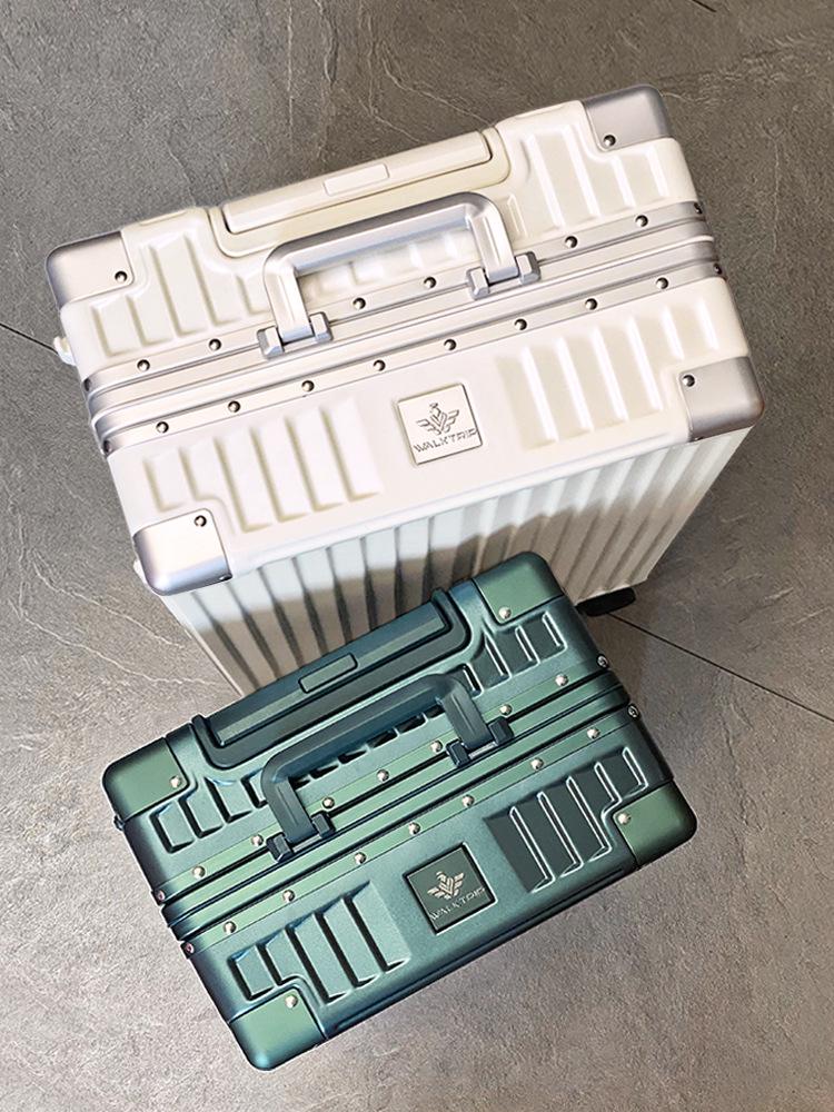 Xingzhi Lv Aluminum Suitcase with Universal Wheels - 20/24/26/28 inch Travel Trolley, Unisex Design