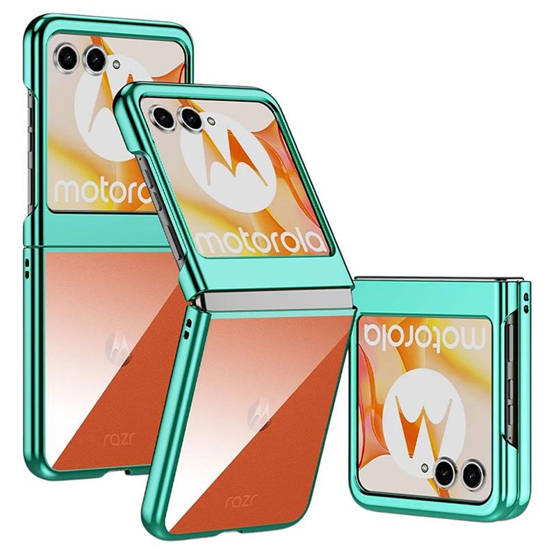 Für Motorola Razr 50 5G Hülle Galvanisiert Ultradünn Transparent PC Handyhülle