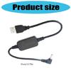 1000MA USB To 12V DC3.5x1.35 Elbow Charging Cord For Portable Fan LED Lamp Home Routers 35cm 1Pc