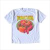 Summer New Y2K Classic Tomato Print White Round Neck Pure Cotton T-shirt Couple T-shirt Harajuku Top Women's Wear