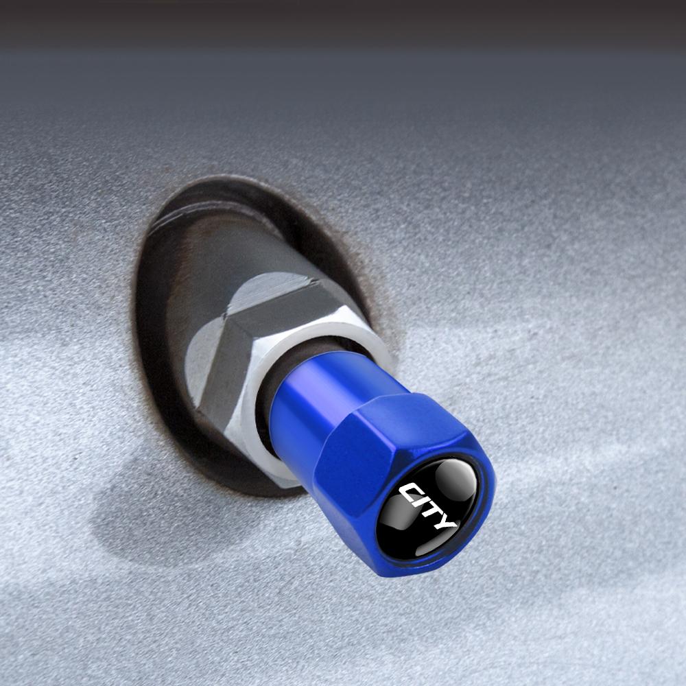 4pcs Metal Car Wheel Tire Valve Caps Stem Case Covers Accessories For Honda Civic 10th 11th Gen Hrv Jazz City Fit 7 Crv Odyssey