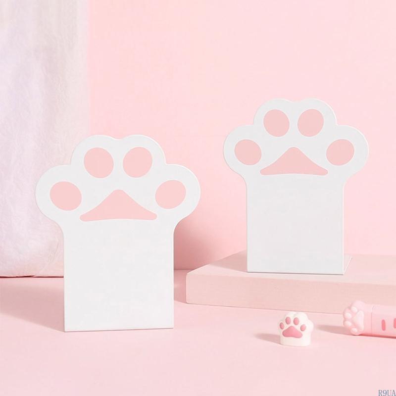 Cat Paw Bookends Sturdy Non Skid Book Ends Stand for Bookshelf Bedroom 2 Pac