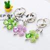 Earrings for Women 2025 Luxury  Crystal Clover Car Key Chain Flower Key Chain Key Chains for Women Keychain On Backpack