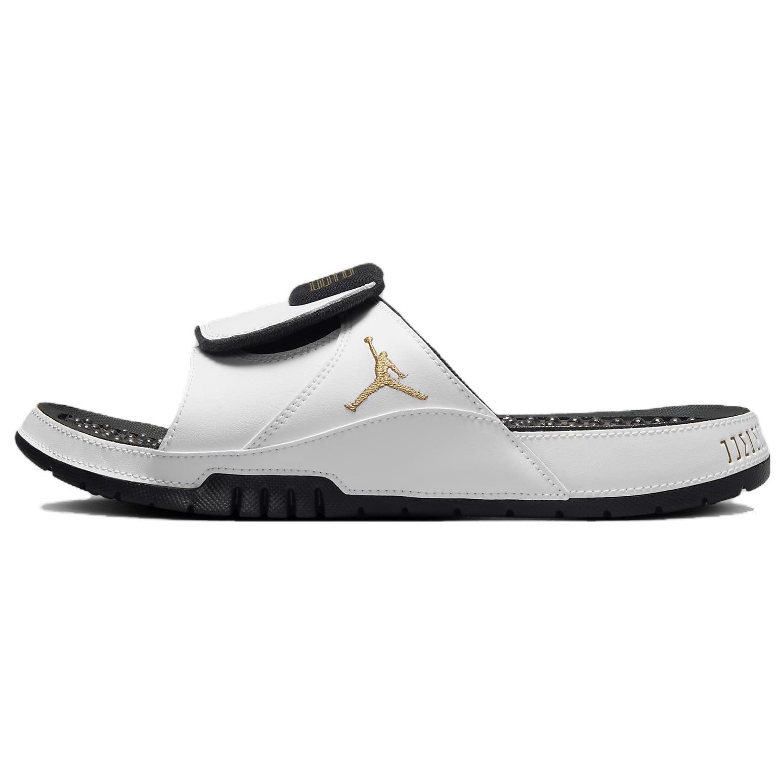 Air Jordan Hydro XI Slides White/Black/Metallic Gold Men s FN2452-170
