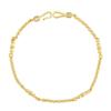 Chinesisches Retro Goldarmband mit Diamanten, Verdrehtes Muster, Schlichtes Design - Elegantes Geschenk für Frauen und beste Freundinnen