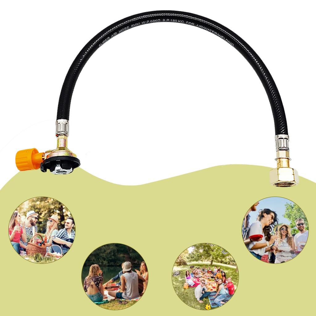 Russian Cylinder Inflatable Adapter Direct Connection Cassette Long Cylinder Filling Adapter Valve One-piece Camping Accessories