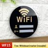 Longchan Acrylic Wi-Fi Sign - 2 Pack