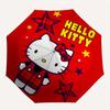 1pc Hello Kitty Plaid Stars Umbrella with Plastic Handle,Suitable for All Seasons Home Travel Outdoor UmbrellaSanlio378