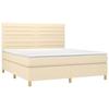 VidaXL Sommier à Lattes de Lit avec Matelas et LED, Lit Rembourré, Lit Double, Lit Adulte de Chambre à Coucher Intérieur, 3135538