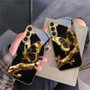 Butterfly on the Branch For Samsung Galaxy S20 FE S21 S22 S23 Plus S24 Ultra S25Ultra S21+ S9+ S22Plus Golden glass phone case