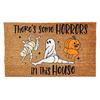 Halloween Doormat Decor Welcome Mat 40x60cm Dancing Pumpkin Skull Crystal Velvet Non Slip Floor Stair Mat Thanksgiving Kitchen