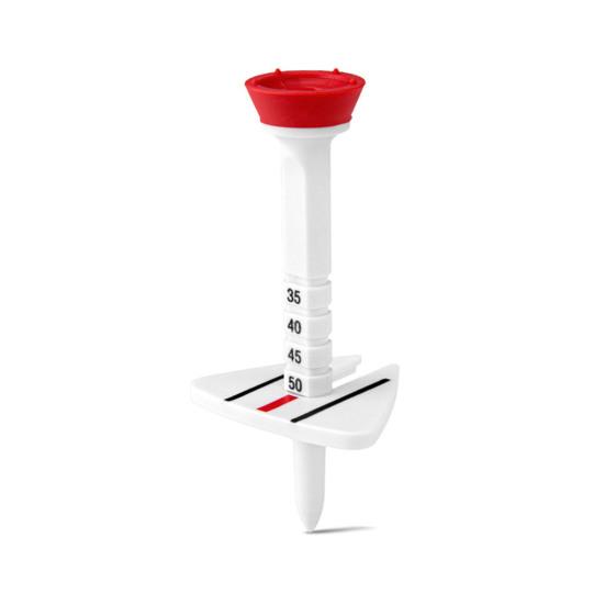 4 pezzi 77 mm tee da golf 5 livelli altezza di posizionamento regolabile linea di mira supporto per palline rotonde aiuto per l'allenamento del golf punta accessori per il golf