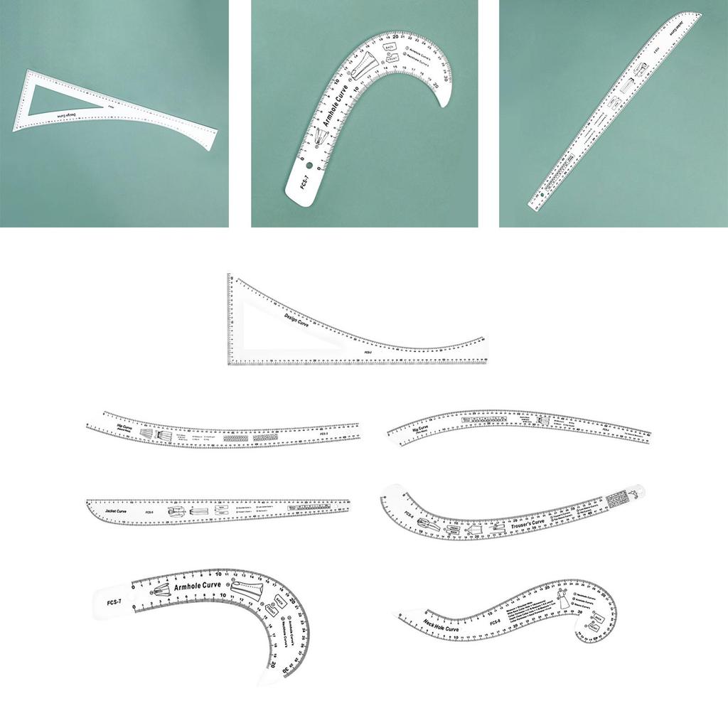 French Curve Ruler Pattern Tem Making Fashion Design Tailor Tool Metric