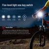 Bright USB-C Rechargeable Waterproof Bicycle Light Set with Aluminum Front and Rear Lights