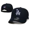 Berretto da Baseball Lettera LA Visiera Curva Regolabile Cotone Lino Cappello da Papà Uomo Donna Sport all'Aperto