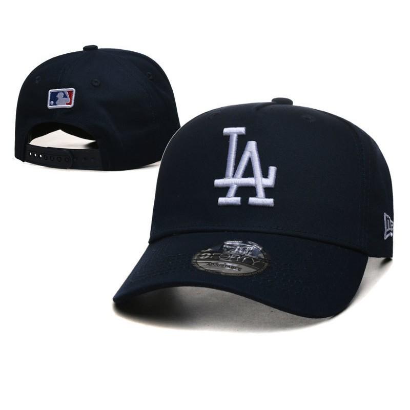 Berretto da Baseball Lettera LA Visiera Curva Regolabile Cotone Lino Cappello da Papà Uomo Donna Sport all'Aperto
