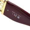 Excellent CHANEL sunglasses COCO Mark Oval Shape Eyewear Burgundy Gold Women 5544-A Used