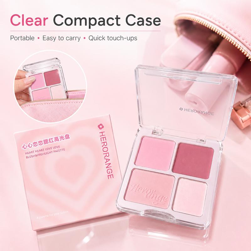 Xinxin love blush, high gloss, natural nude makeup, facial brightening, swelling, and repairing all-in-one disc