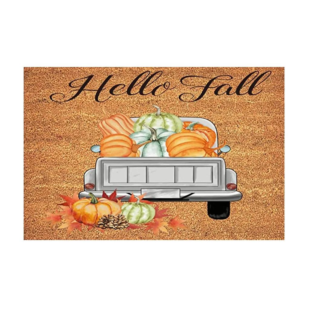 Terror Halloween Doormat Creativity Horror Witch Ghost Pumpkin Printed Halloween Party Area Rug Kitchen Mat Home Rugs