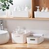 Desktop Storage Box Table Organizer Dormitory Sundries Plastic Cosmetic Storage Box Bathroom Kitchen Sorting Storage Basket Bins