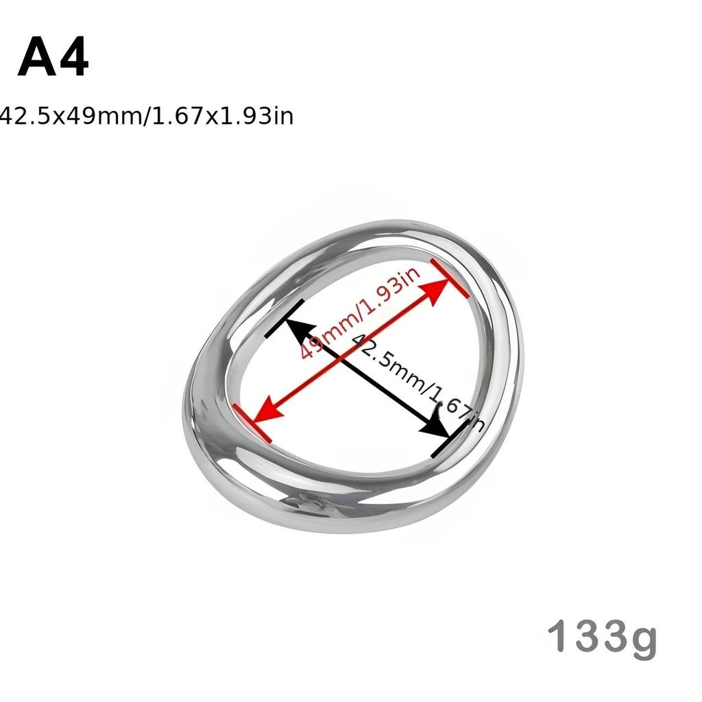 Penis Ring Stainless Cock Rings Adult Products Male Sex Toys Bondage Lock Ring Sex Toys for Men Delay Ejaculation