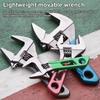 4/5/6/8 Inch Short Handle Adjustable Wrench Portable Mini Large Opening Monkey Spanner Household Wrench Tools