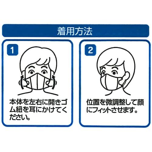 Skater 3-Layer Non-woven 3D Mask for Children 10 Pieces Bear School MSKS3-A