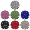 Nonslip Rubber Car Cup Coasters with Sparkling Rhinestones Design Universal for Scratch and Water Stain Protection
