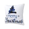 Chrismas Snowflake Letter Print Pillow Case Cushion Cover Polyester Graphic Pillow Cover Cute Funny Pillowcases Sofa Home Decor