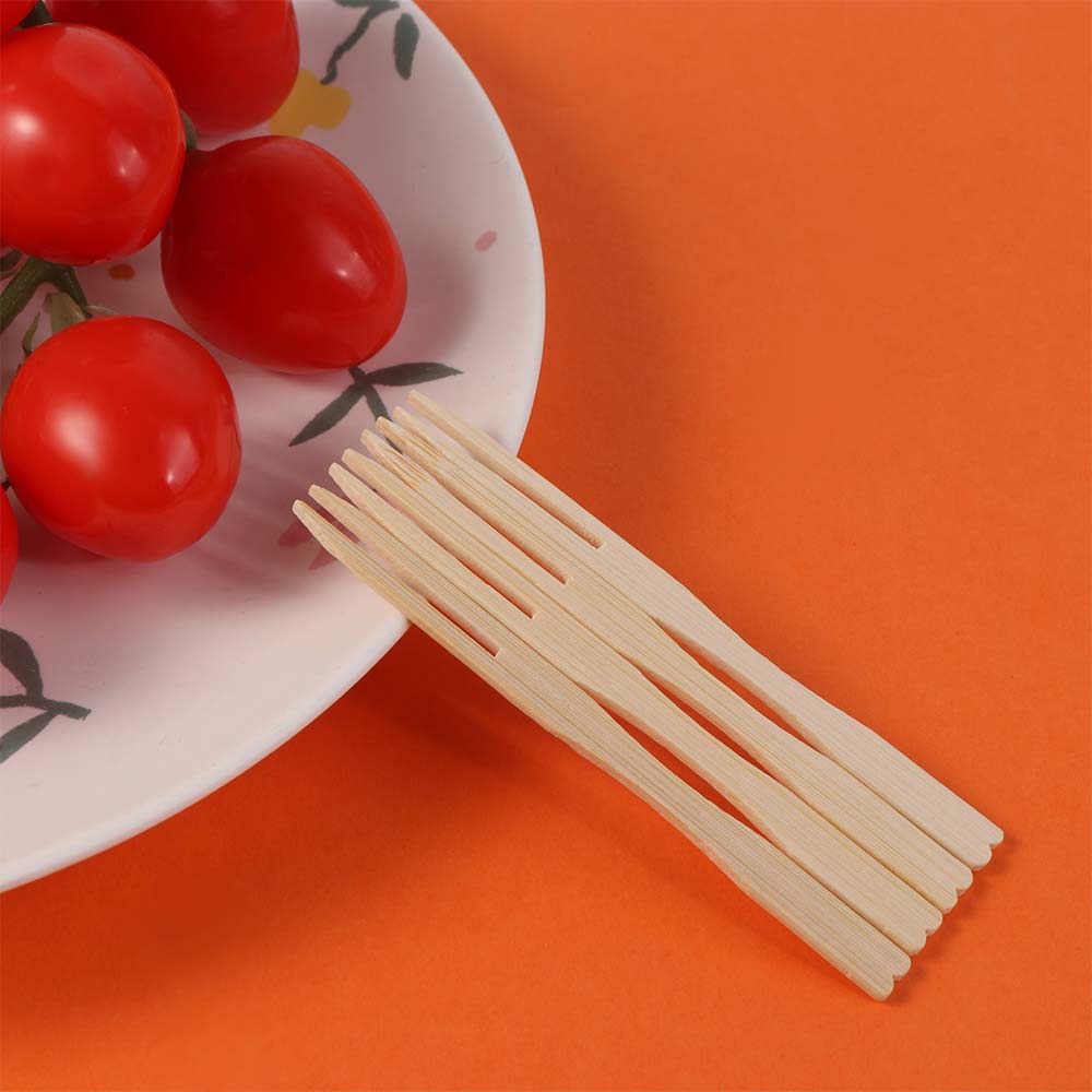 200 Pieces Bamboo Cake Dessert Fork Mini Size Fruit Picks Practical Sushi Sticks Birthday