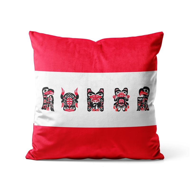 Gaslight Gatekeep Girlboss Teslin Tlingit Council Throw Pillow Covers Cushion Cases Pillowcases for Sofa Cm X Cm