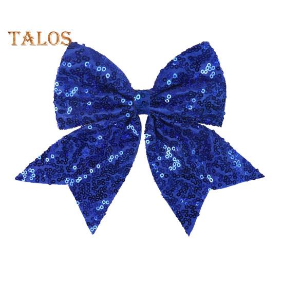 

Заколка для волос двухслойная однотонная с пайетками противоскользящая ретро-украшение для волос в стиле принцессы для свиданий и вечеринок заколка для хвоста аксессуары для волос синий