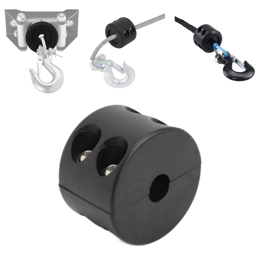 Winch Cable Hook Stopper Rope Line Saver Protector with Wrench Replacement for Wrangler ATV UTV