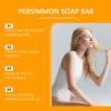 Kaki Fruchtiges Aroma Honig Bade Seifenstück, Reduziert Altersgeruch reifer Haut, Gesicht Körper Sanfte Reinigung Erfrischend Feuchtigkeitsspendend